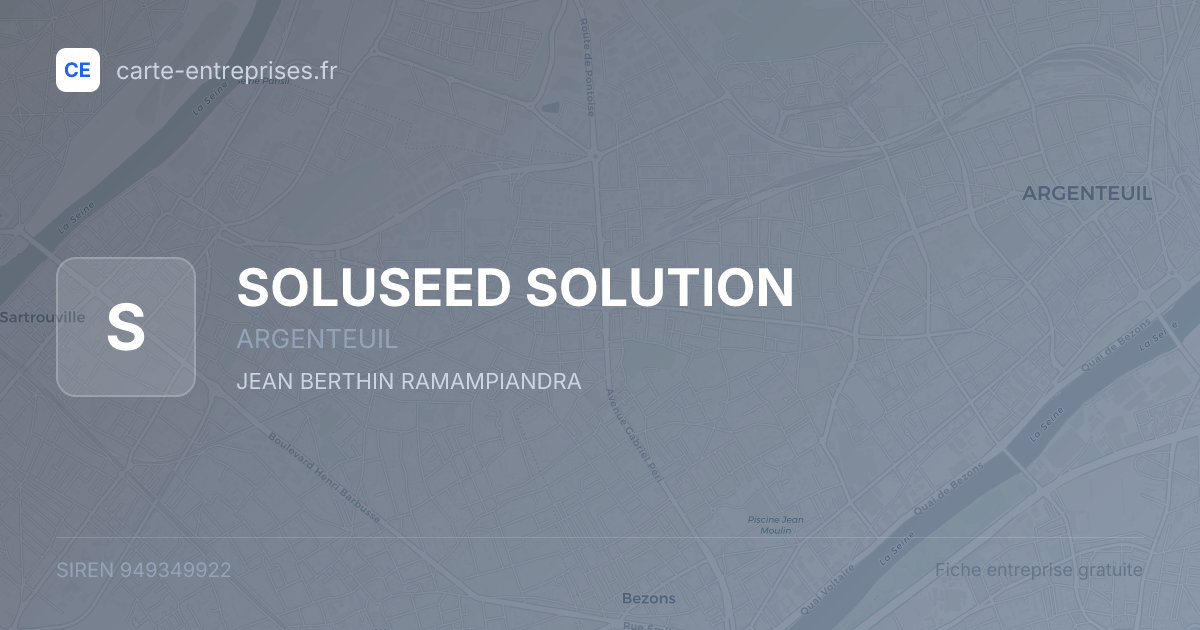 SOLUSEED SOLUTION — 949349922 — fiche entreprise