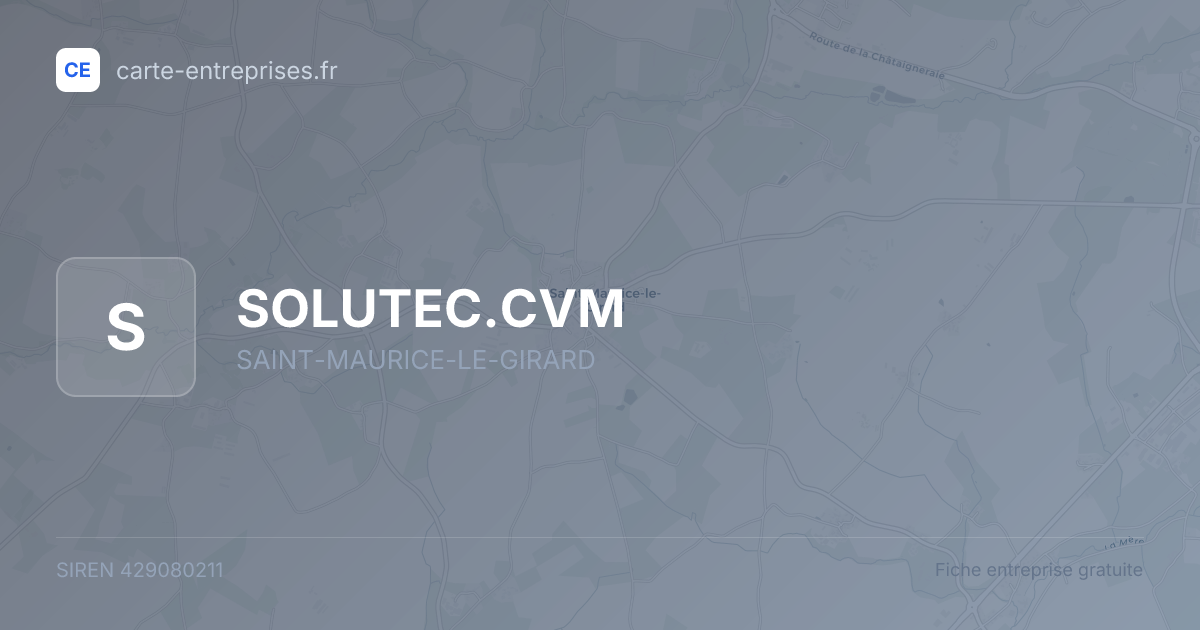 SOLUTEC.CVM — 429080211 — fiche entreprise