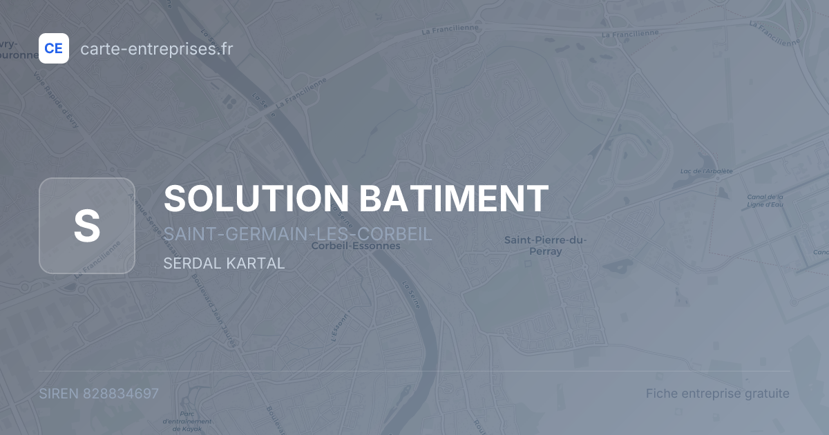 SOLUTION BATIMENT — 828834697 — fiche entreprise