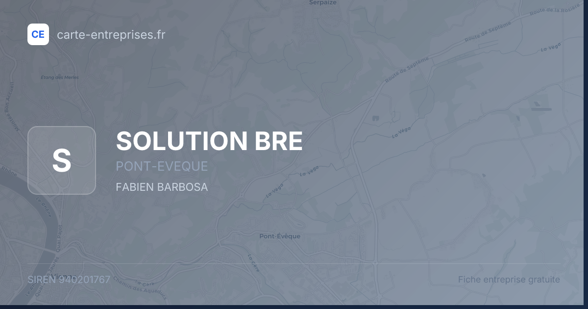 SOLUTION BRE — 940201767 — fiche entreprise