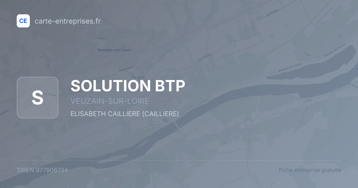 SOLUTION BTP — 977906734 — fiche entreprise