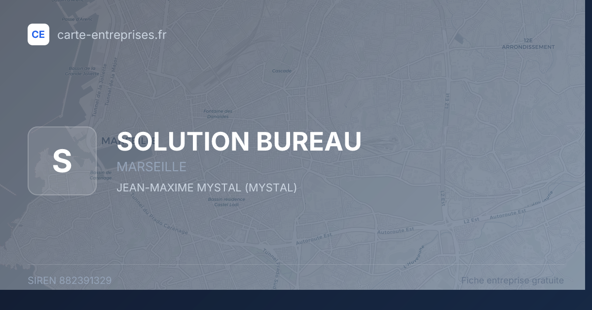 SOLUTION BUREAU — 882391329 — fiche entreprise