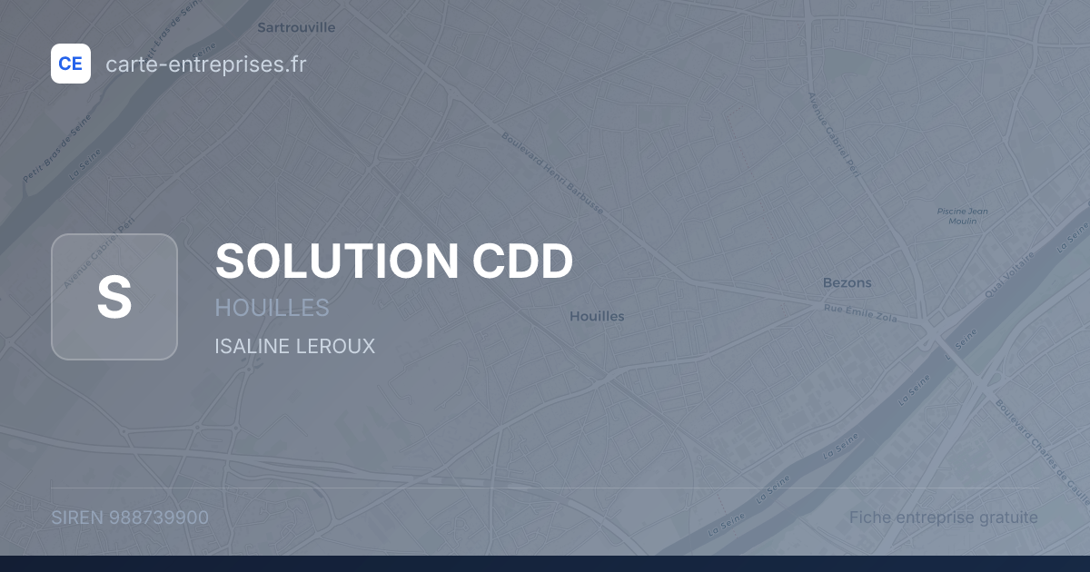 SOLUTION CDD — 988739900 — fiche entreprise