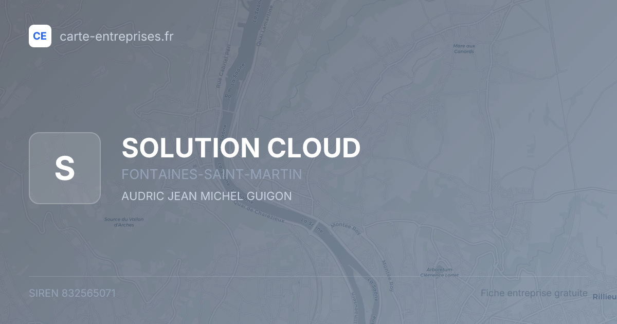 SOLUTION CLOUD — 832565071 — fiche entreprise