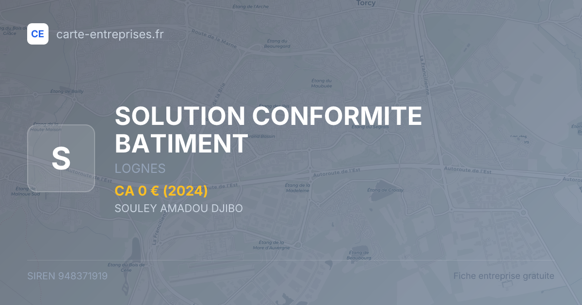 SOLUTION CONFORMITE BATIMENT — 948371919 — fiche entreprise