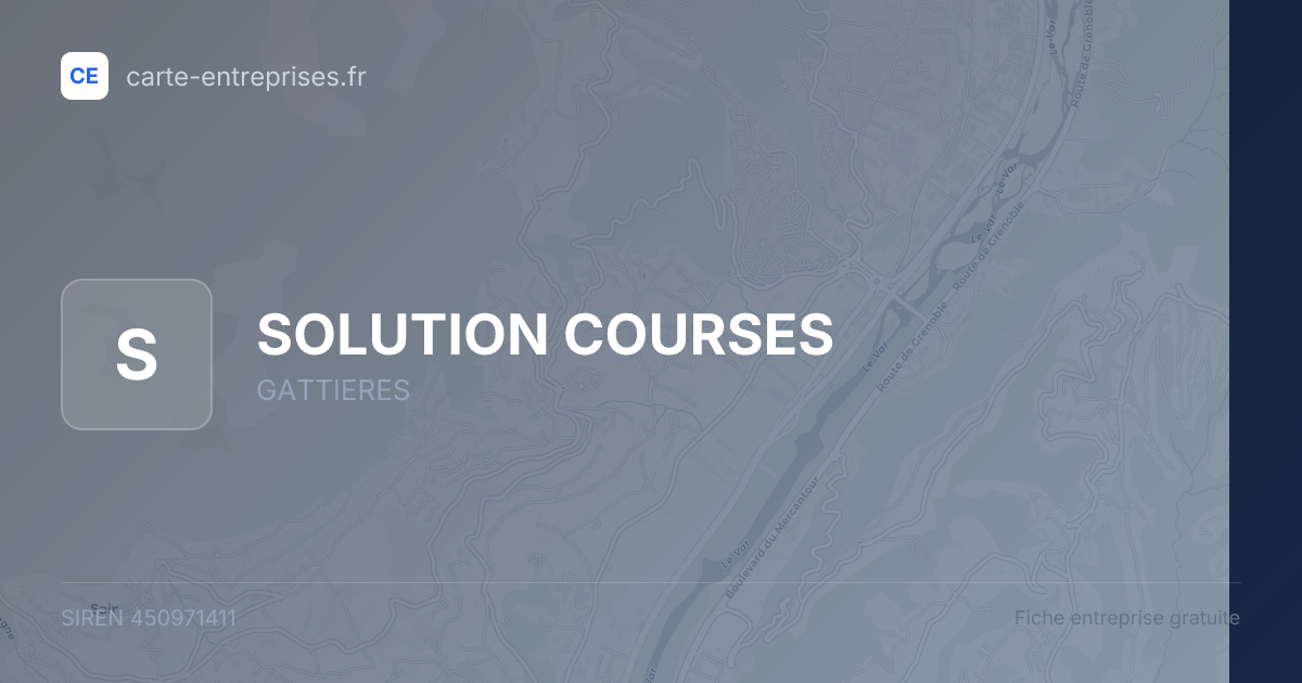 SOLUTION COURSES — 450971411 — fiche entreprise