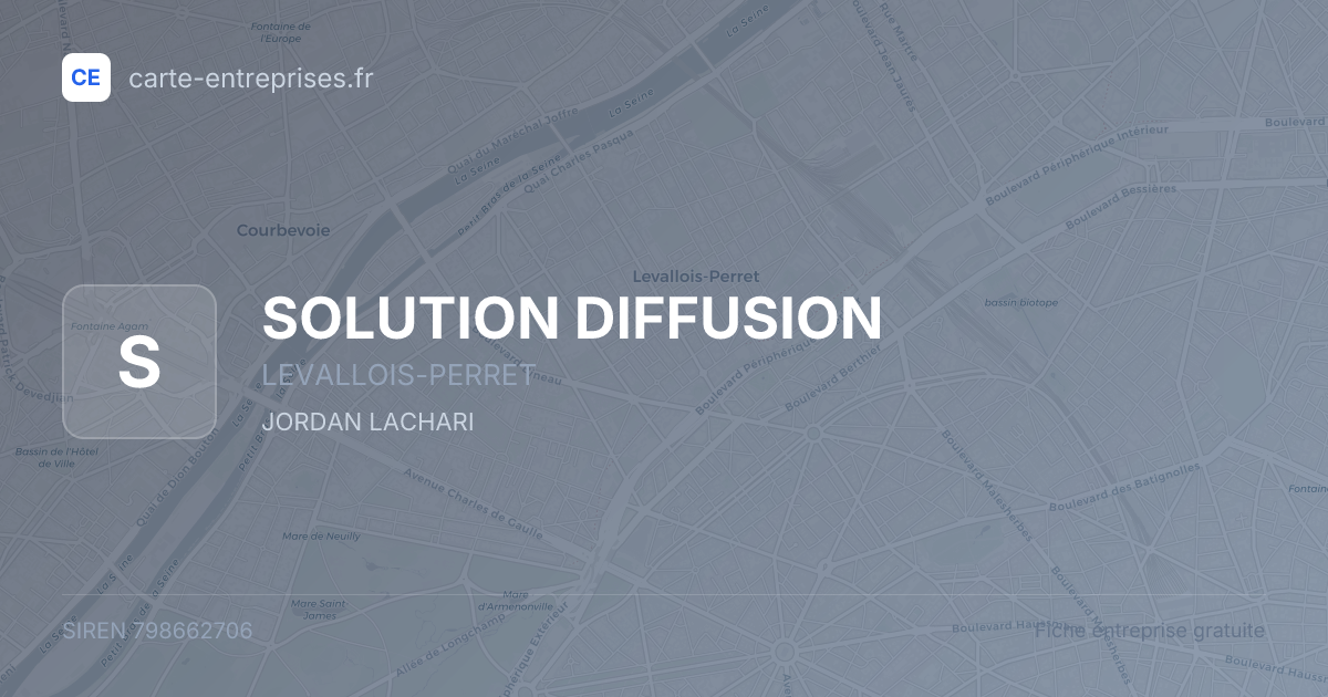 SOLUTION DIFFUSION — 798662706 — fiche entreprise