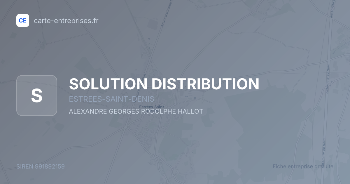 SOLUTION DISTRIBUTION — 991892159 — fiche entreprise