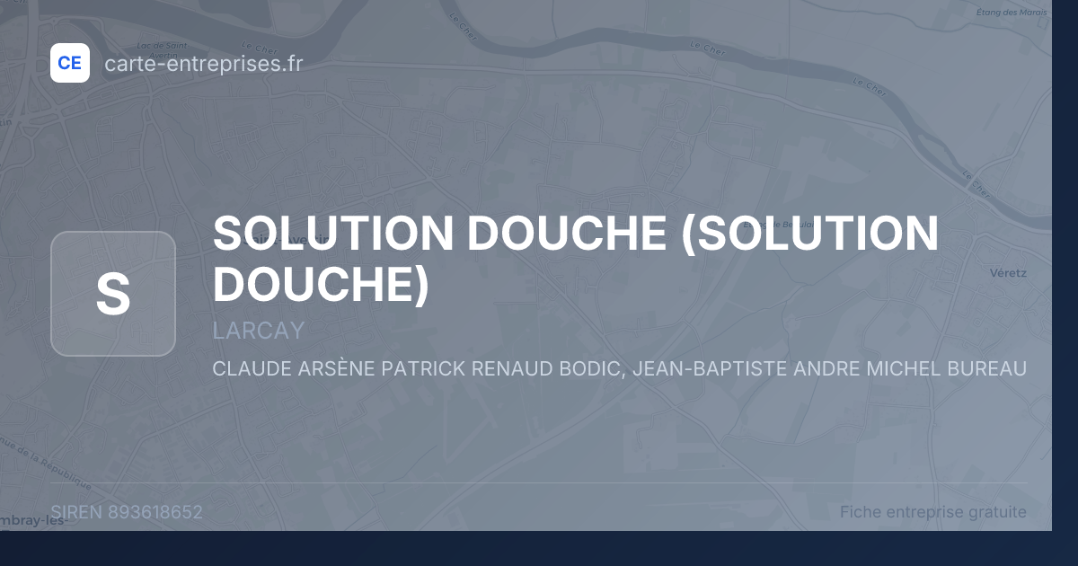 SOLUTION DOUCHE — 893618652 — fiche entreprise