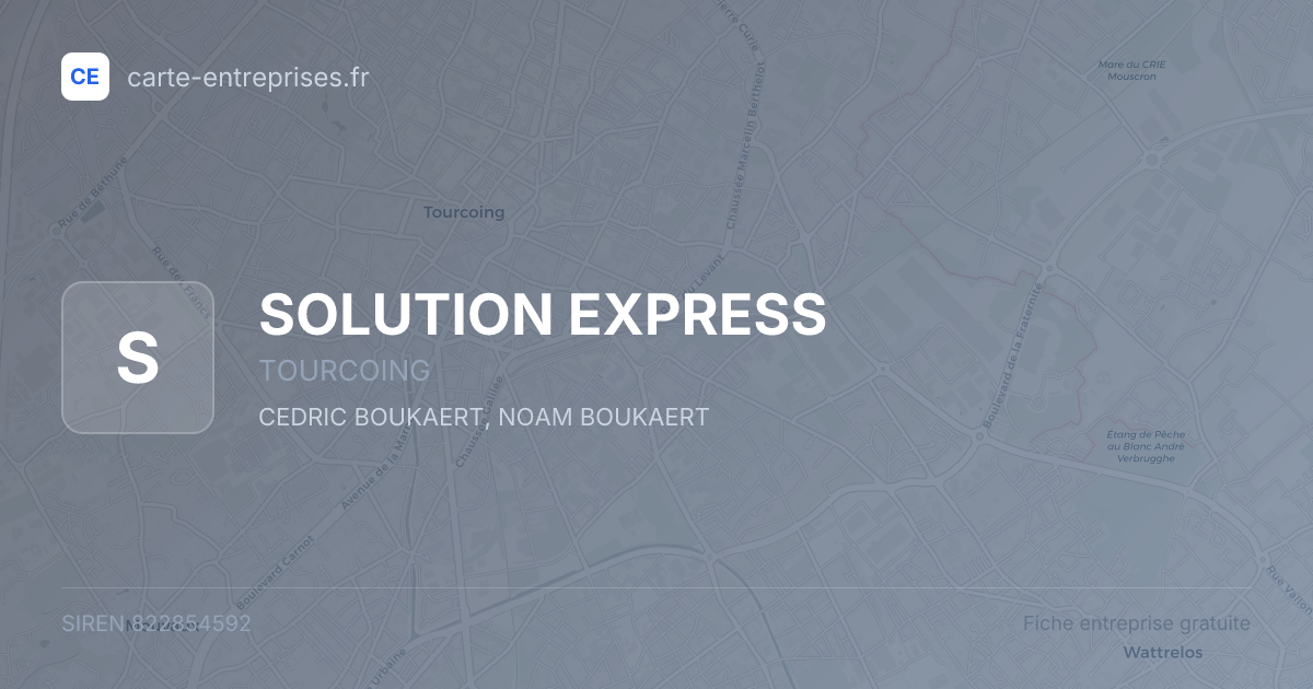 SOLUTION EXPRESS — 822854592 — fiche entreprise