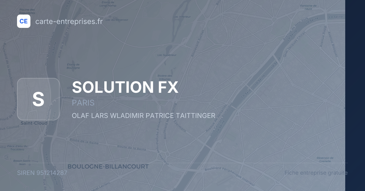 SOLUTION FX — 951214287 — fiche entreprise