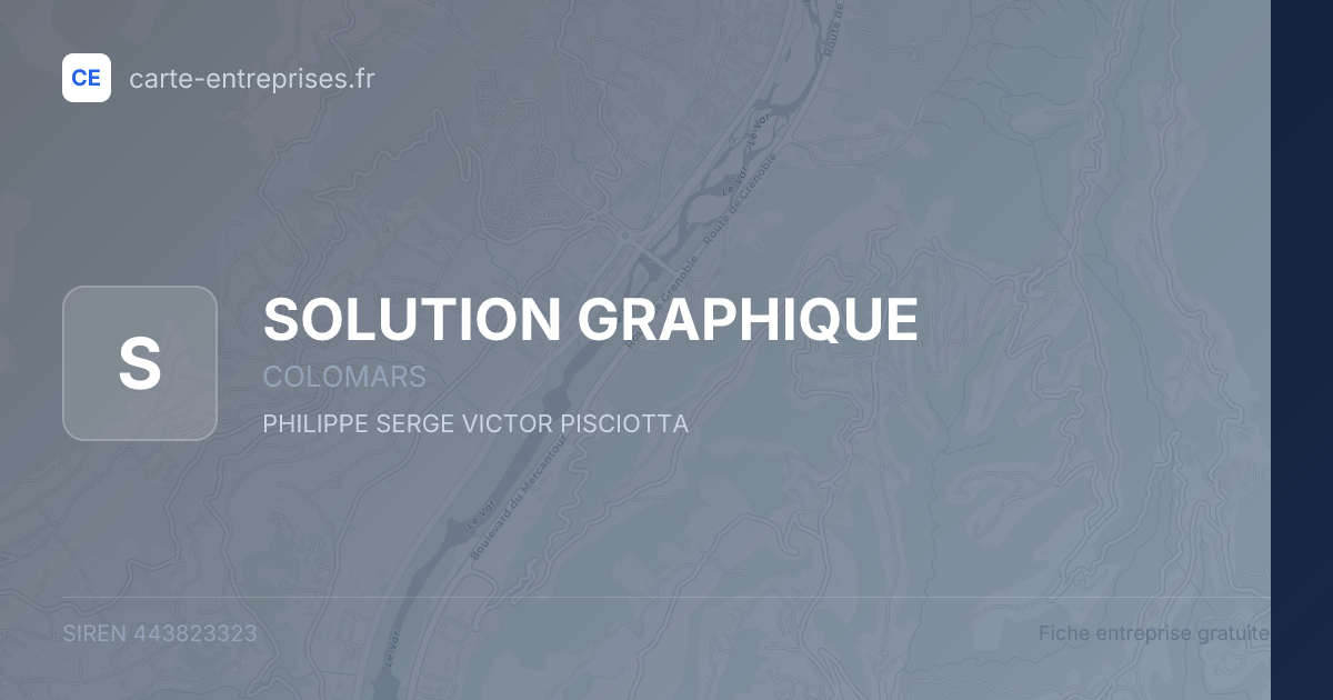 SOLUTION GRAPHIQUE — 443823323 — fiche entreprise