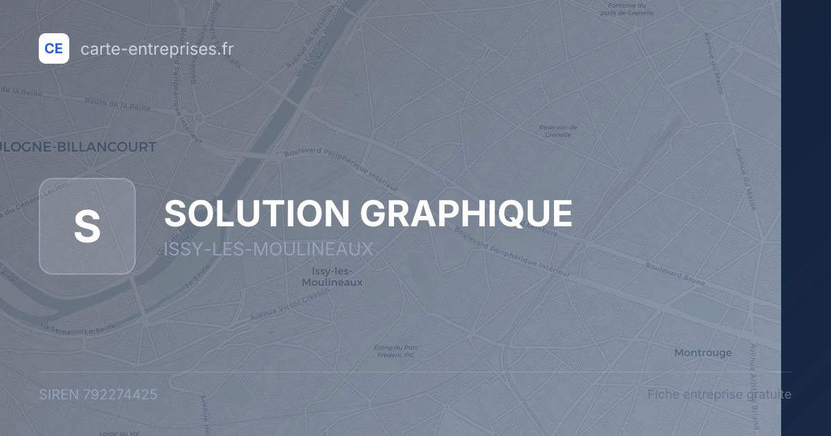 SOLUTION GRAPHIQUE — 792274425 — fiche entreprise