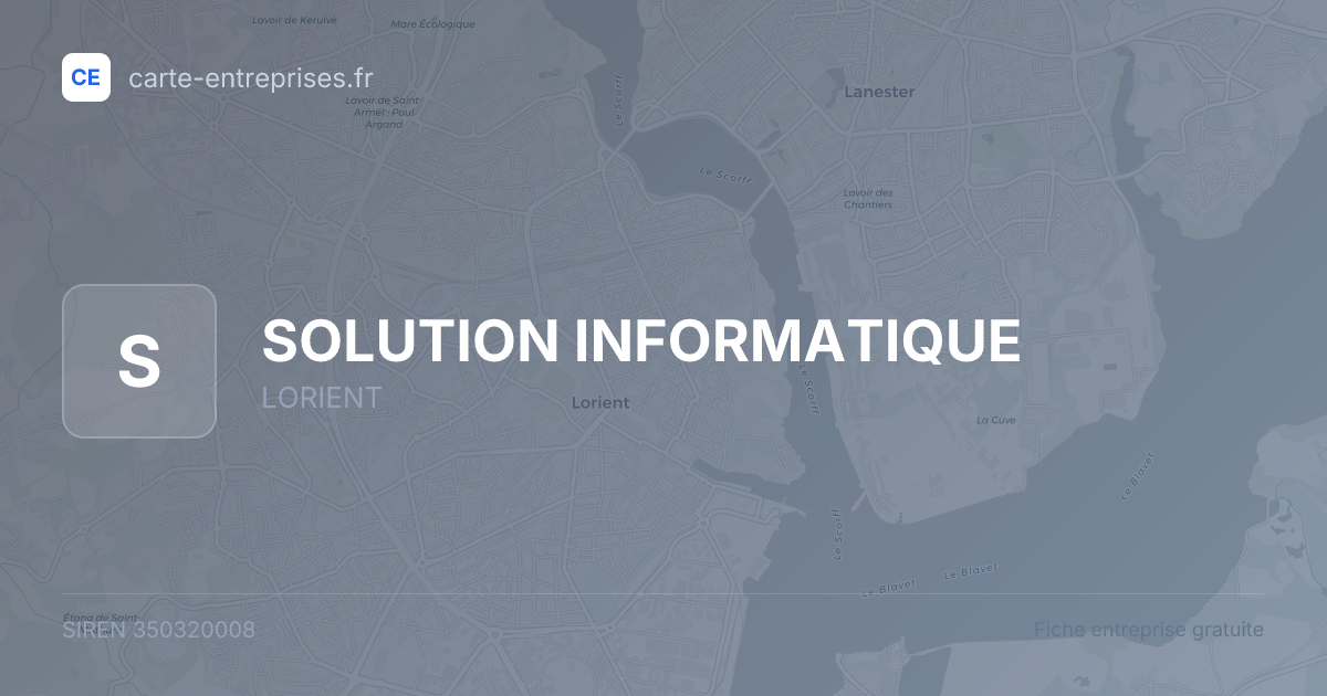 SOLUTION INFORMATIQUE — 350320008 — fiche entreprise
