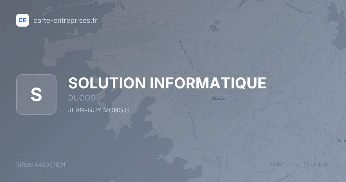 SOLUTION INFORMATIQUE — 448057091 — fiche entreprise