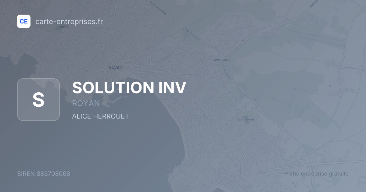 SOLUTION INV — 883798068 — fiche entreprise