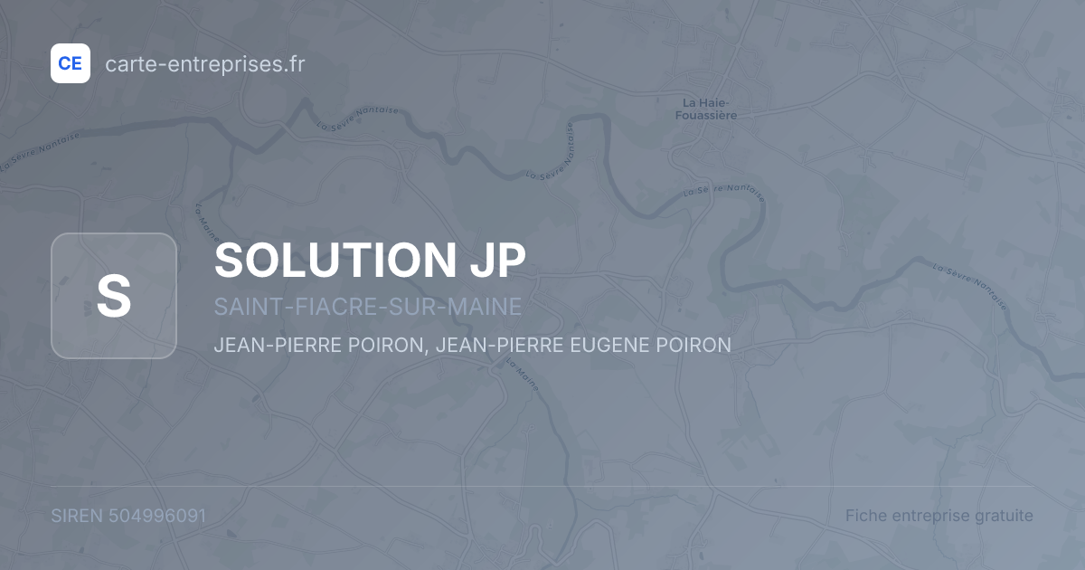 SOLUTION JP — 504996091 — fiche entreprise