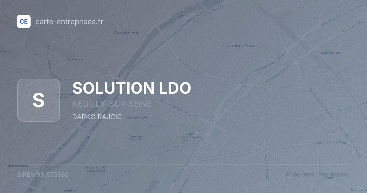 SOLUTION LDO — 981573686 — fiche entreprise