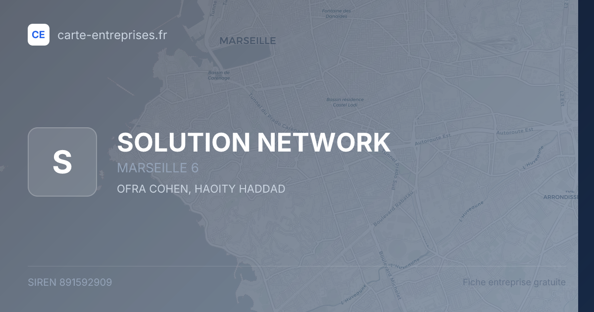 SOLUTION NETWORK — 891592909 — fiche entreprise
