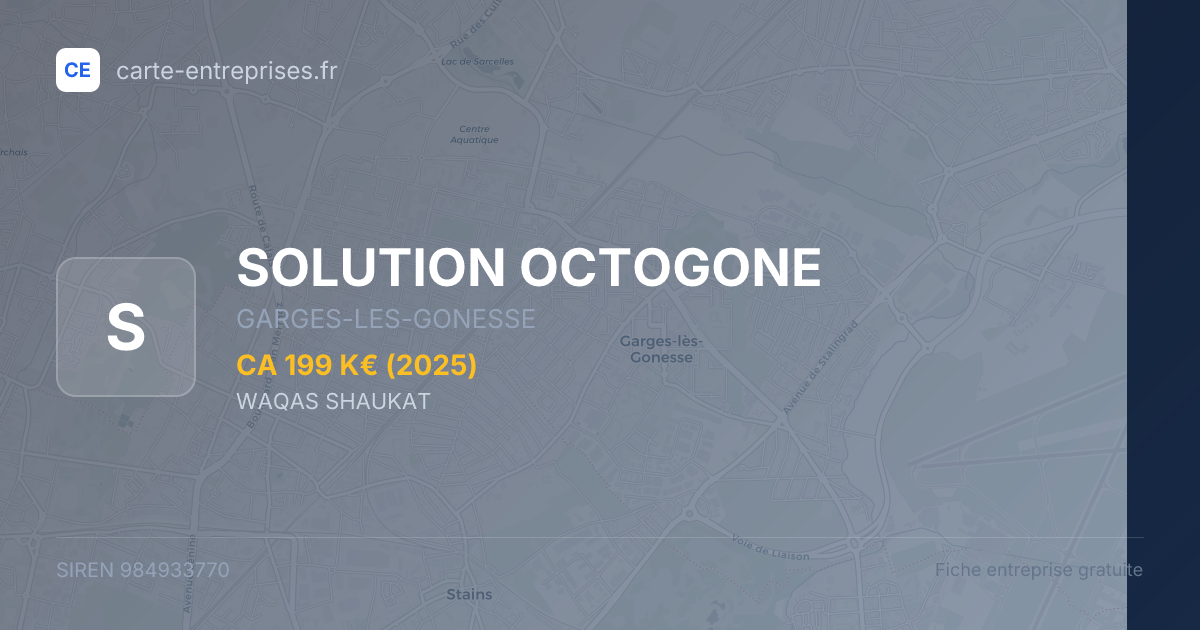 SOLUTION OCTOGONE — 984933770 — fiche entreprise