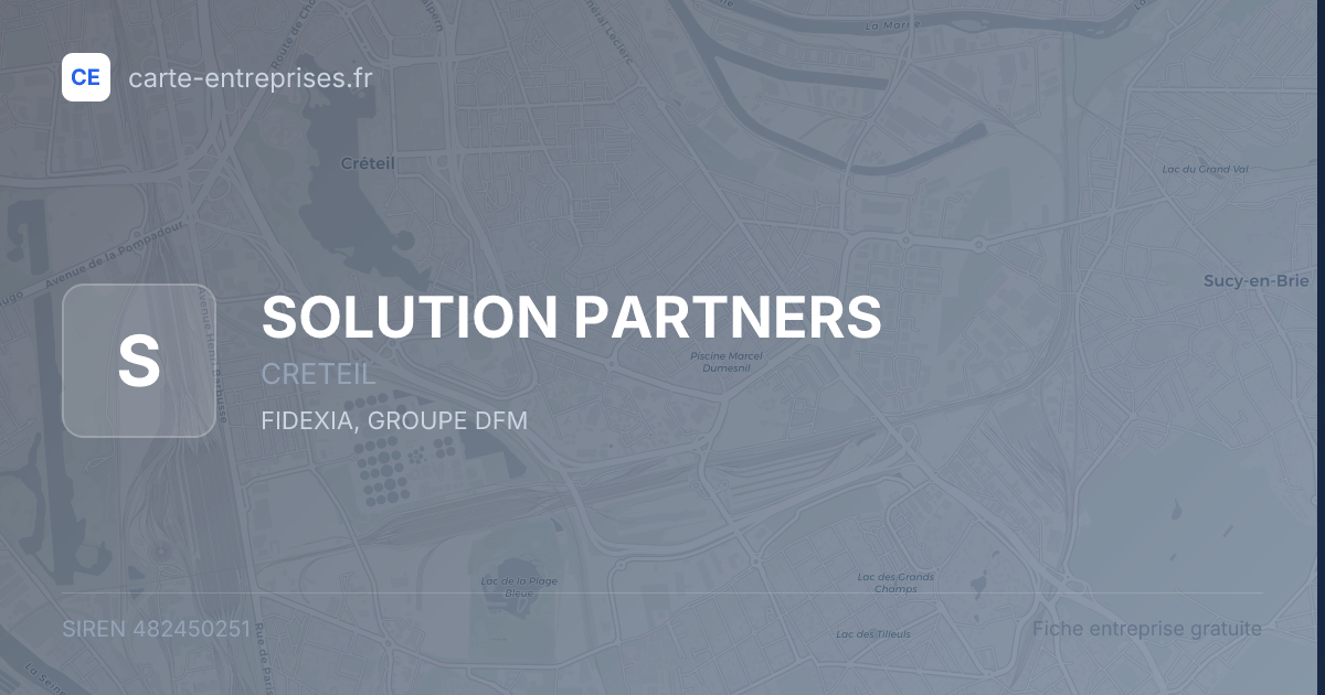 SOLUTION PARTNERS — 482450251 — fiche entreprise