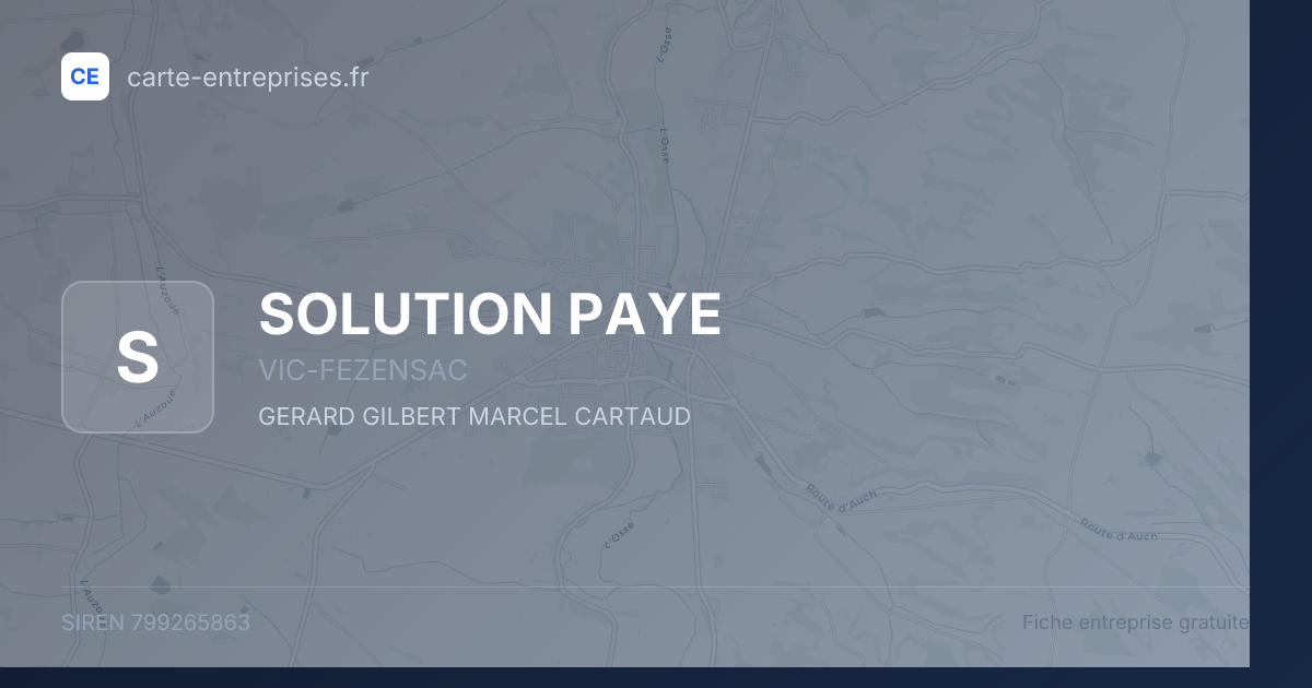 SOLUTION PAYE — 799265863 — fiche entreprise