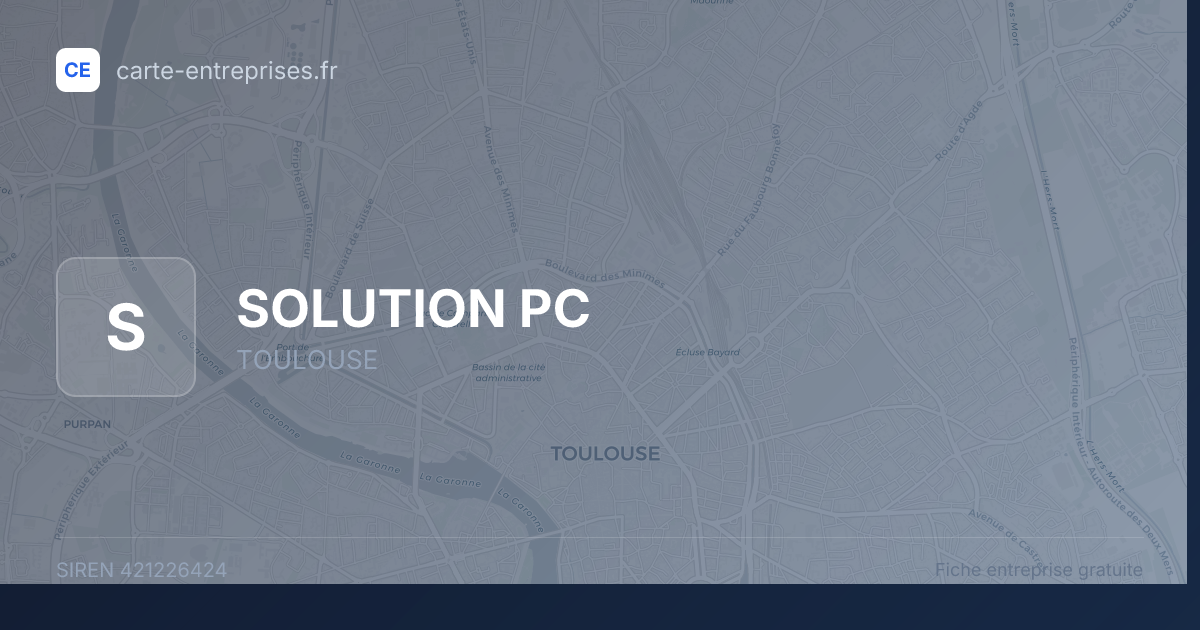 SOLUTION PC — 421226424 — fiche entreprise