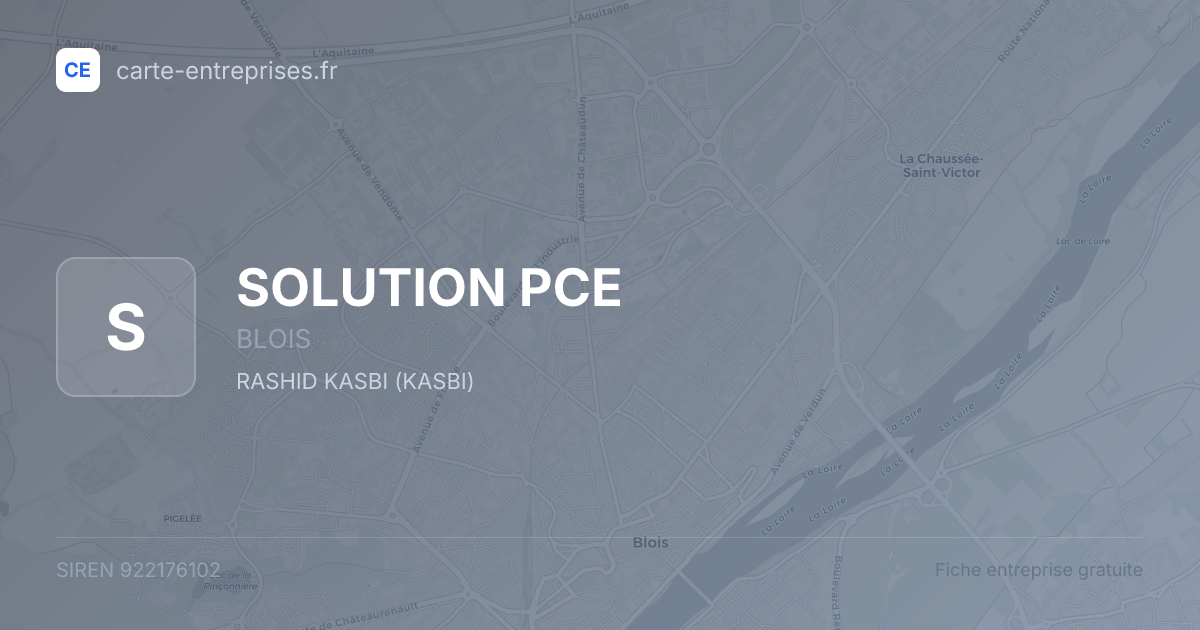 SOLUTION PCE — 922176102 — fiche entreprise