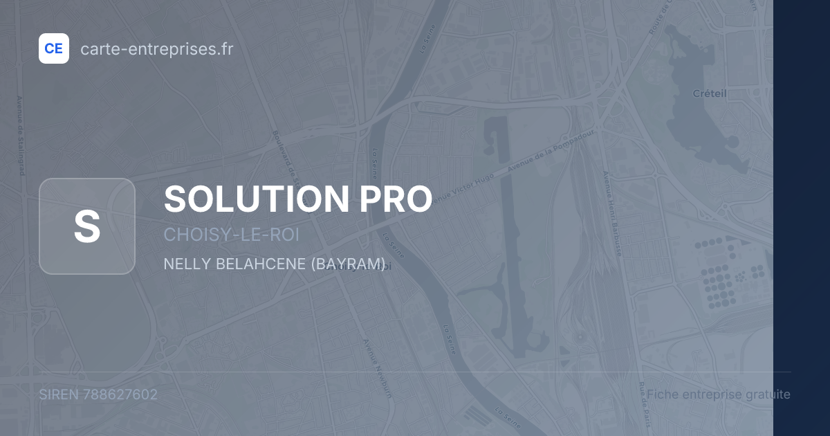 SOLUTION PRO — 788627602 — fiche entreprise