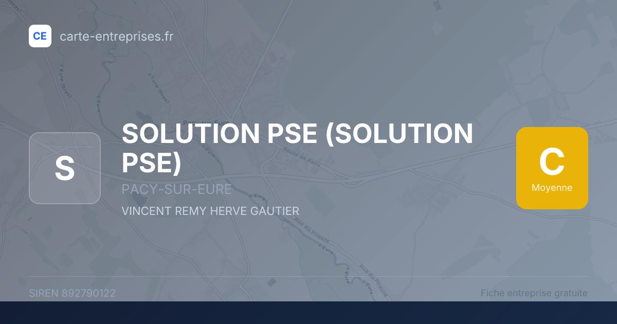 SOLUTION PSE — 892790122 — fiche entreprise