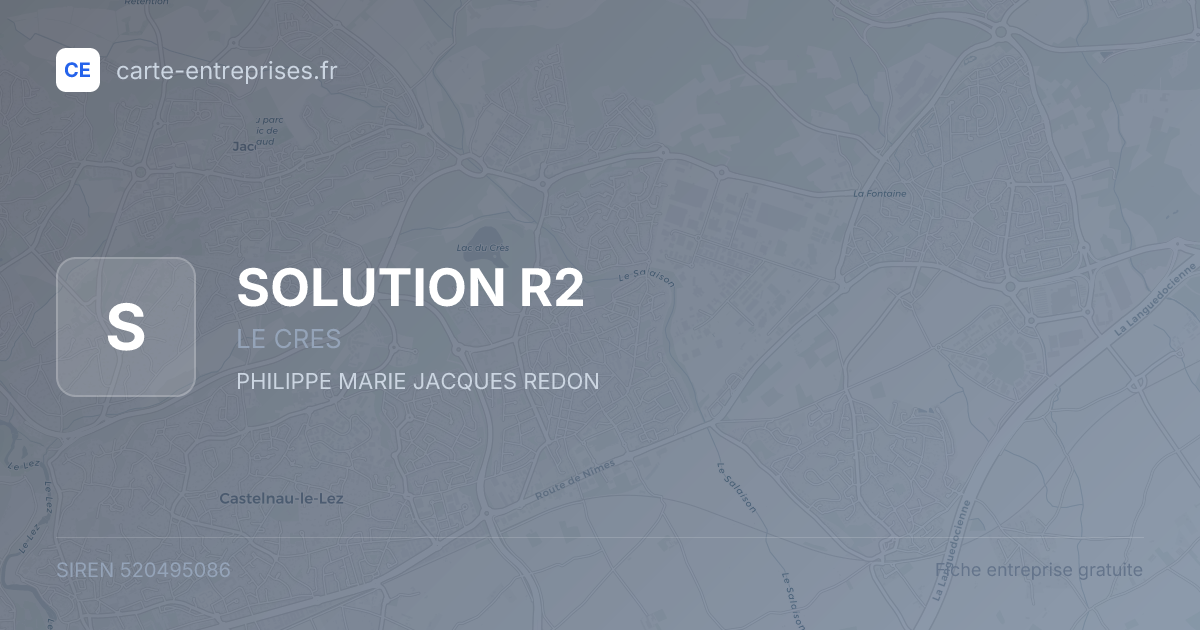 SOLUTION R2 — 520495086 — fiche entreprise