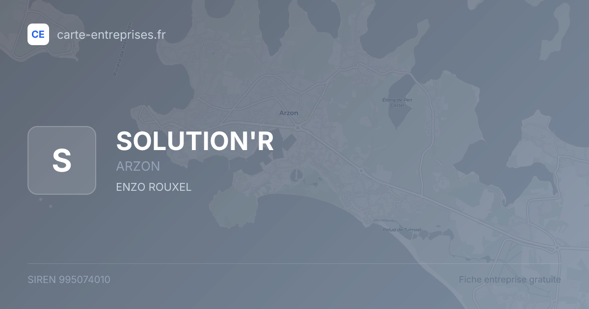 SOLUTION'R — 995074010 — fiche entreprise