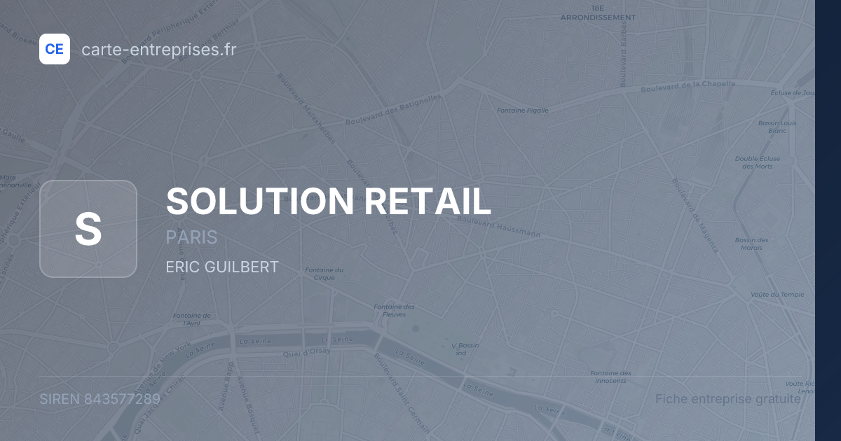 SOLUTION RETAIL — 843577289 — fiche entreprise