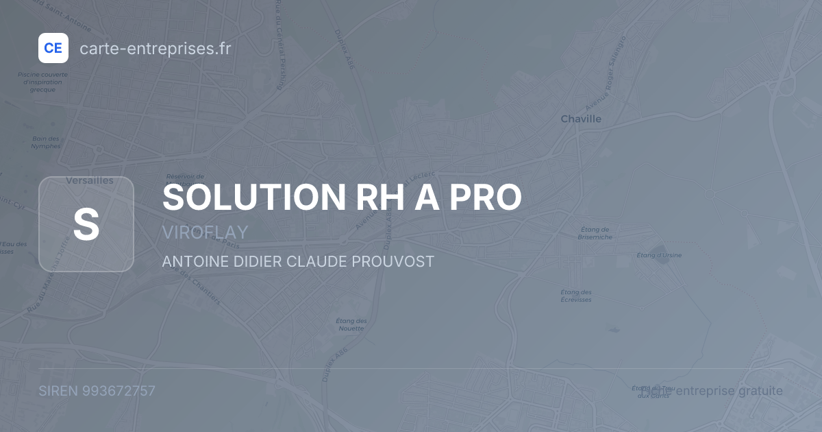 SOLUTION RH A PRO — 993672757 — fiche entreprise