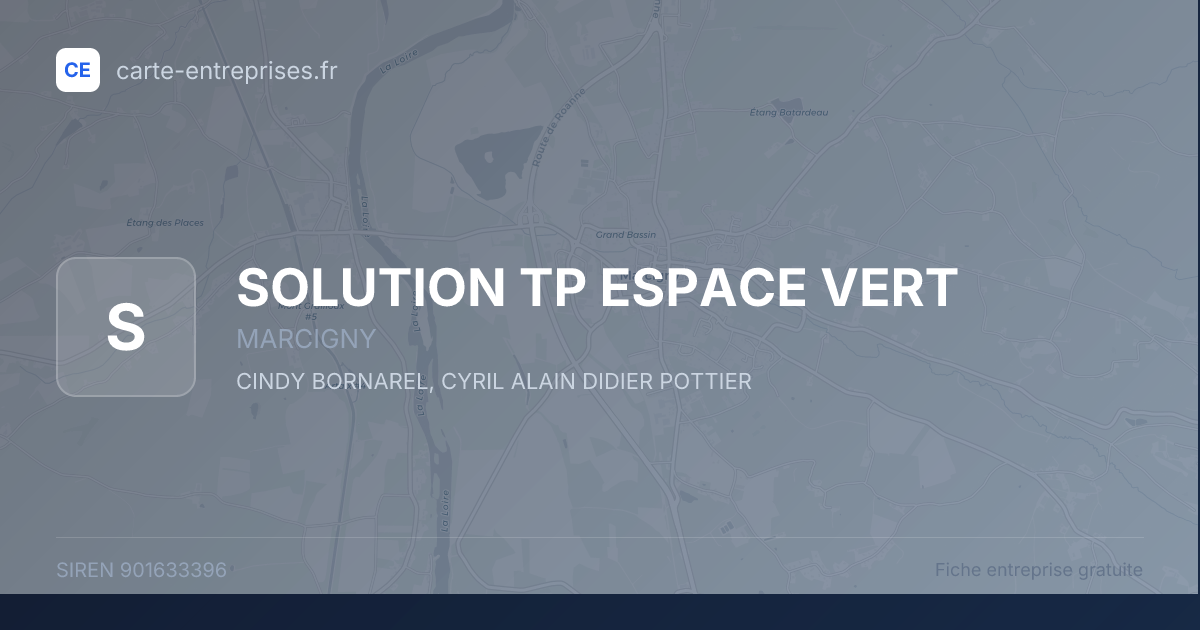 SOLUTION TP ESPACE VERT — 901633396 — fiche entreprise