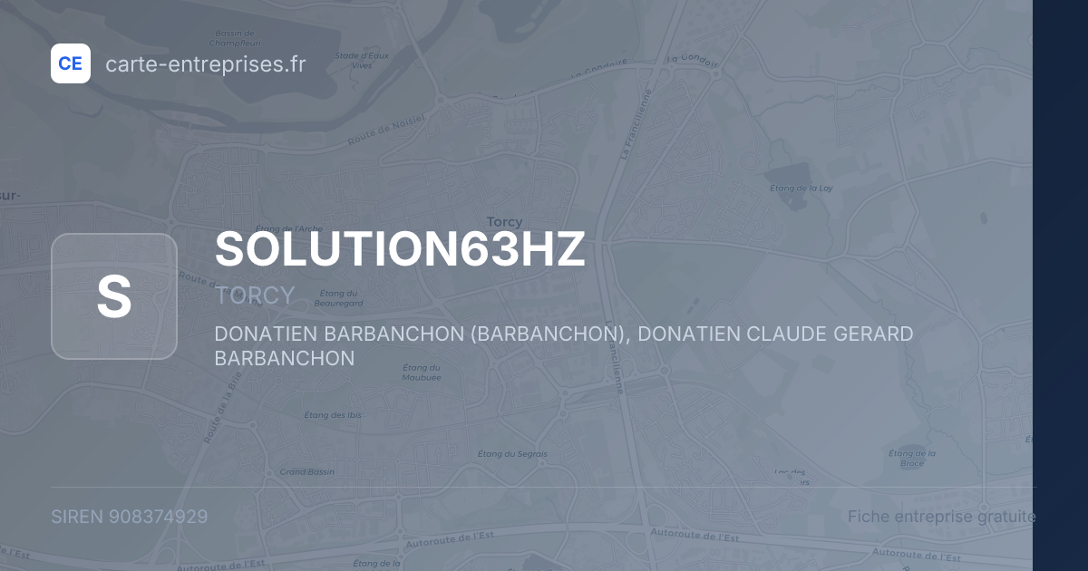 SOLUTION63HZ — 908374929 — fiche entreprise