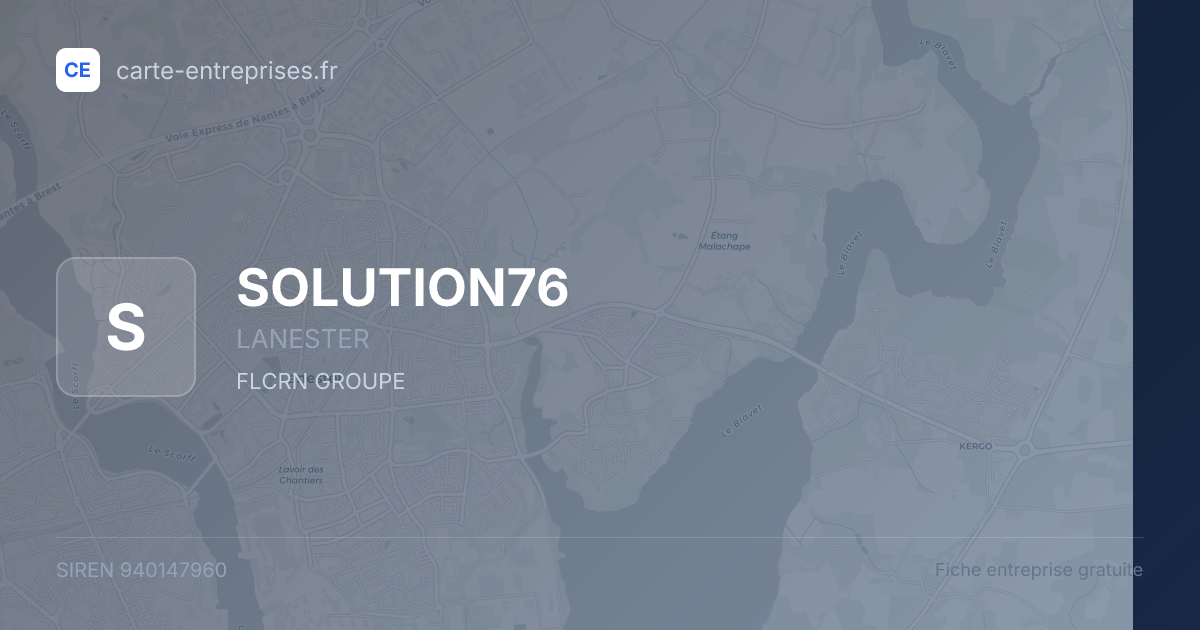 SOLUTION76 — 940147960 — fiche entreprise