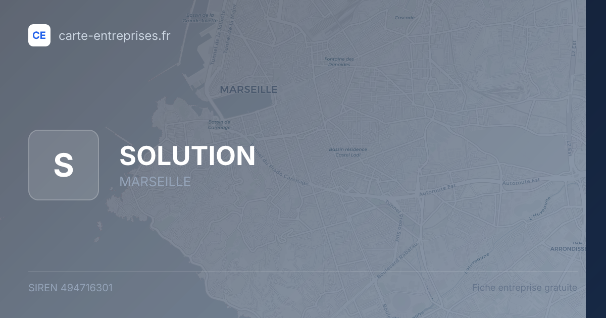 SOLUTION — 494716301 — fiche entreprise