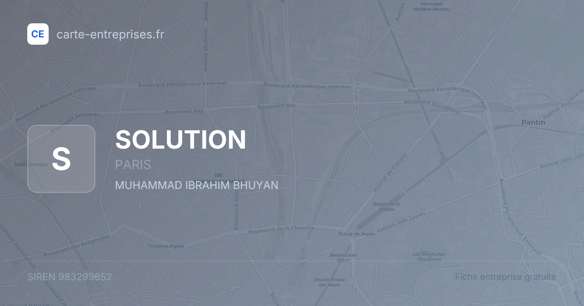 SOLUTION — 983299652 — fiche entreprise