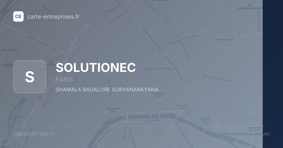 SOLUTIONEC — 829720473 — fiche entreprise