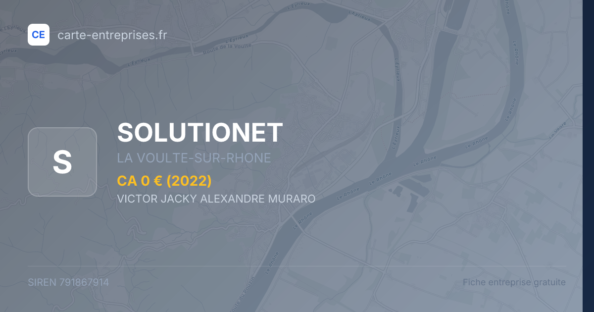 SOLUTIONET — 791867914 — fiche entreprise