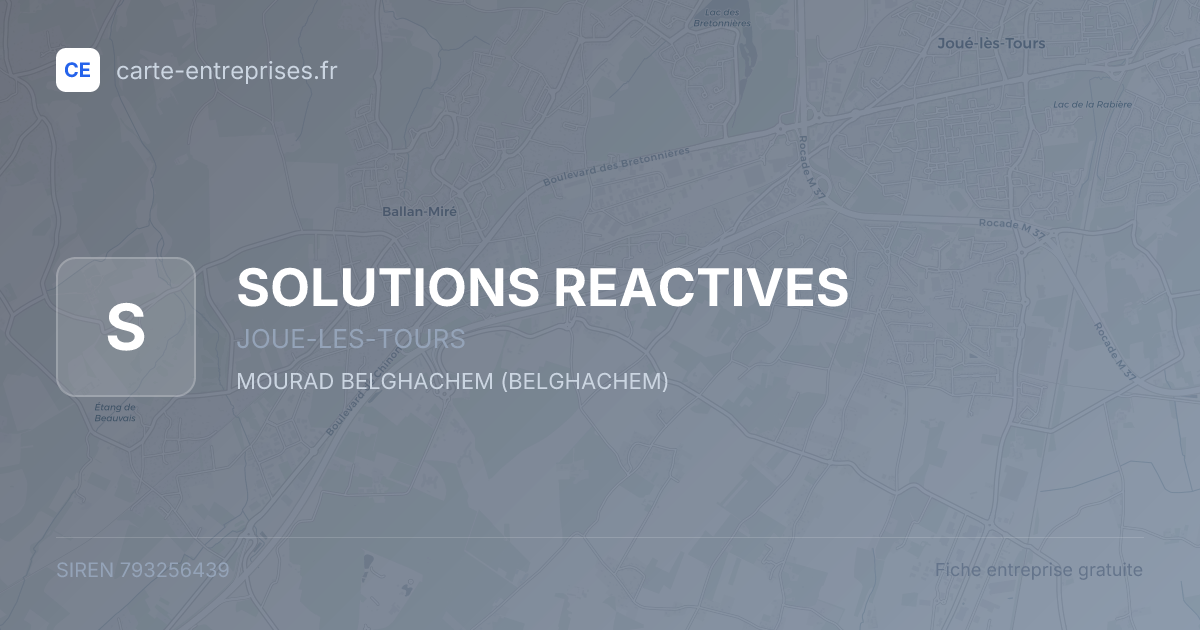SOLUTIONS REACTIVES — 793256439 — fiche entreprise