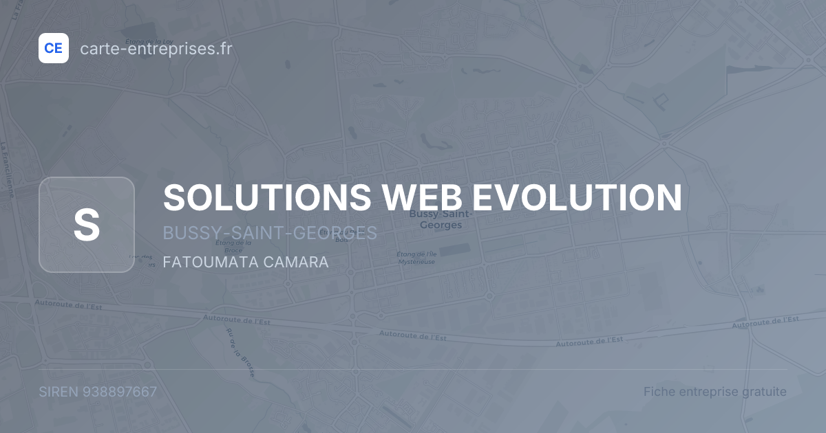 SOLUTIONS WEB EVOLUTION — 938897667 — fiche entreprise
