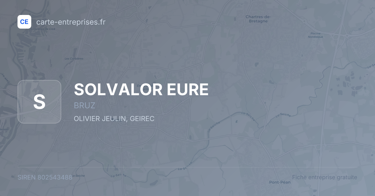 SOLVALOR EURE — 802543488 — fiche entreprise
