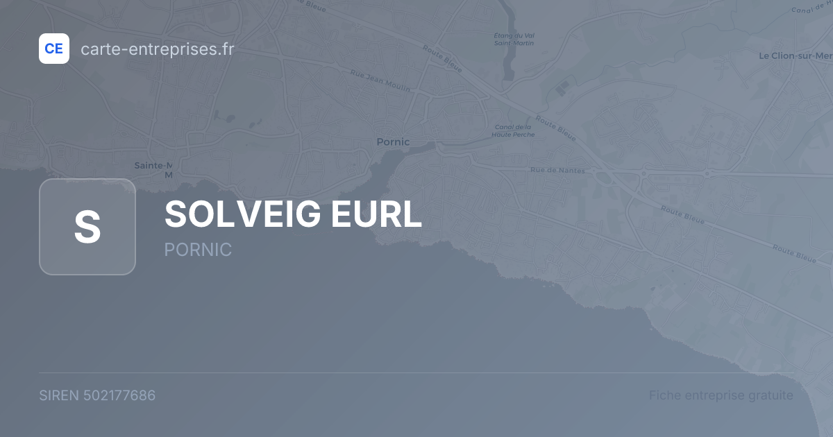 SOLVEIG EURL — 502177686 — fiche entreprise