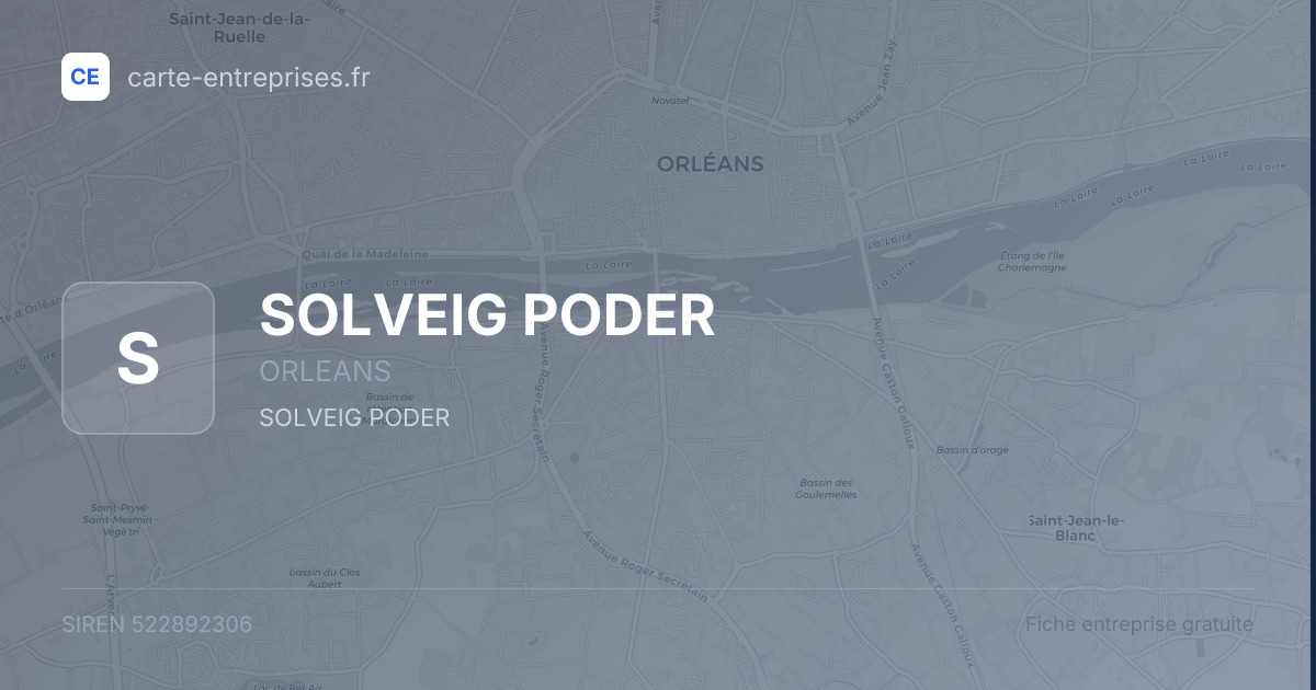 SOLVEIG PODER — 522892306 — fiche entreprise