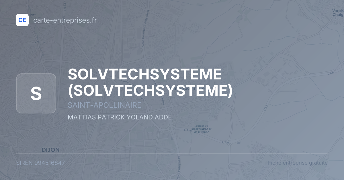SOLVTECHSYSTEME — 994516847 — fiche entreprise