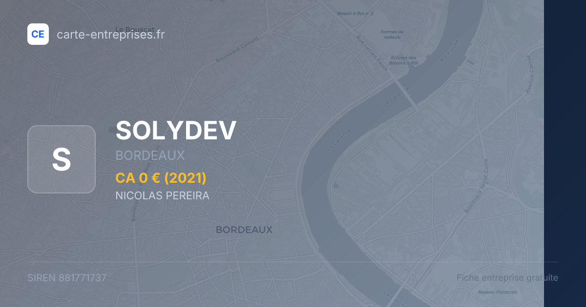 SOLYDEV — 881771737 — fiche entreprise