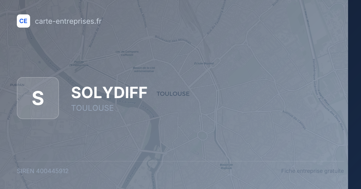 SOLYDIFF — 400445912 — fiche entreprise