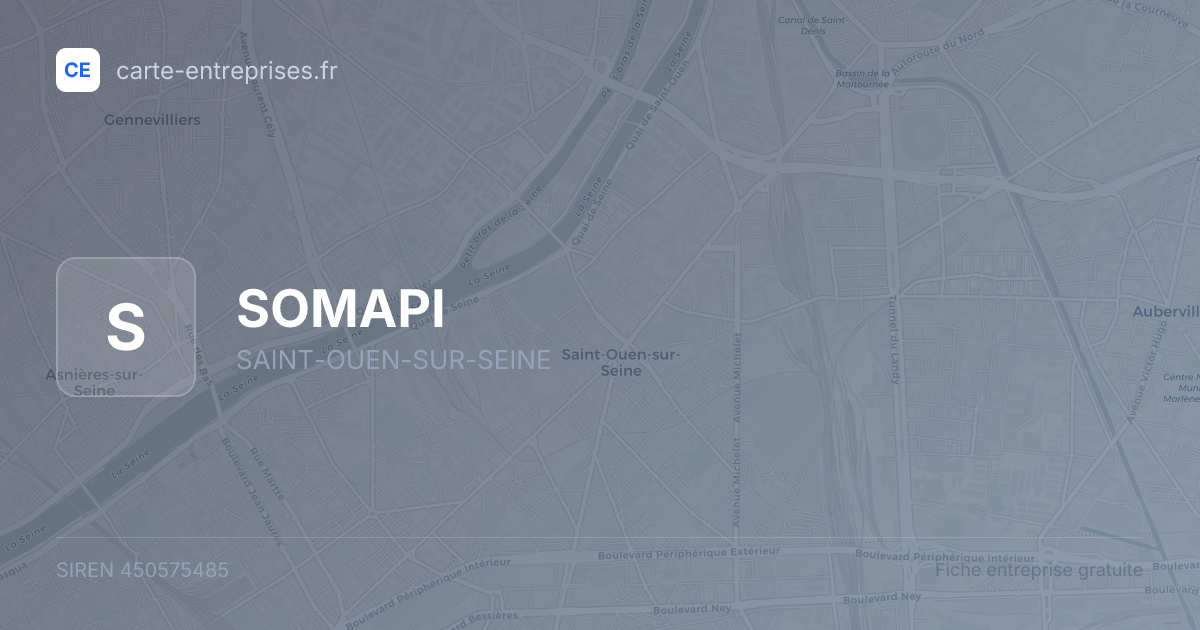 SOMAPI — 450575485 — fiche entreprise
